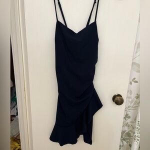 Emerald Sundae Midnight Blue Asymmetrical Dress